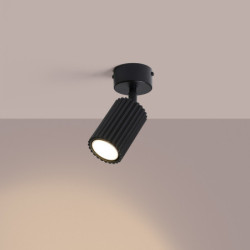 Plafonnier KARBON 1 Beige Sollux | Spot Plafond Design GU10
