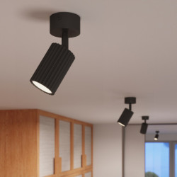 Plafonnier KARBON 1 Beige Sollux | Spot Plafond Design GU10