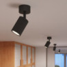 Plafonnier KARBON 1 Beige Sollux | Spot Plafond Design GU10