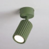 Plafonnier KARBON 1 Vert Olive Sollux | Spot Plafond Design GU10