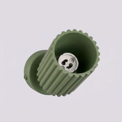 Plafonnier KARBON 1 Vert Olive Sollux | Spot Plafond Design GU10