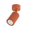 Plafonnier KARBON 1 Ocre Rouge Sollux | Luminaire GU10 Design