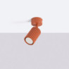 Plafonnier KARBON 1 Ocre Rouge Sollux | Luminaire GU10 Design