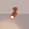 Plafonnier KARBON 1 Ocre Rouge Sollux | Luminaire GU10 Design