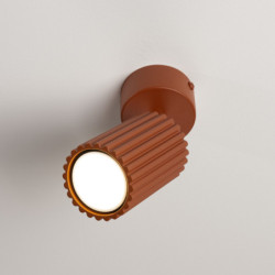 Plafonnier KARBON 1 Ocre Rouge Sollux | Luminaire GU10 Design