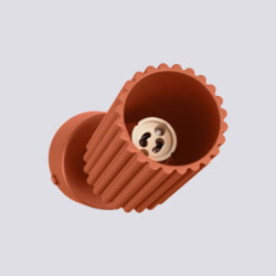 Plafonnier KARBON 1 Ocre Rouge Sollux | Luminaire GU10 Design