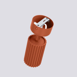Plafonnier KARBON 1 Ocre Rouge Sollux | Luminaire GU10 Design