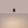 Plafonnier KARBON 10 Bordeaux Sollux | Spot Design GU10