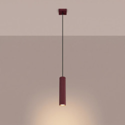 Suspension KARBON 1 Bordeaux Sollux | Luminaire Design GU10