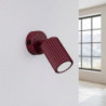 Applique KARBON Bordeaux avec Interrupteur Sollux | GU10