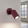 Applique KARBON Bordeaux avec Interrupteur Sollux | GU10
