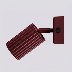 Applique KARBON Bordeaux avec Interrupteur Sollux | GU10