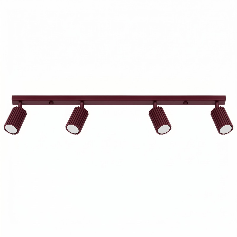 Plafonnier KARBON 4L Bordeaux Sollux | Luminaire Design GU10