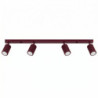 Plafonnier KARBON 4L Bordeaux Sollux | Luminaire Design GU10