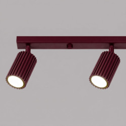 Plafonnier KARBON 4L Bordeaux Sollux | Luminaire Design GU10
