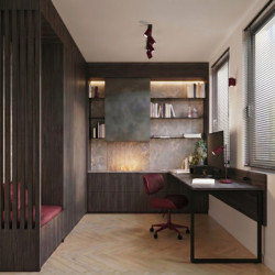 Plafonnier KARBON 4L Bordeaux Sollux | Luminaire Design GU10