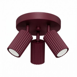 Plafonnier KARBON 3P Bordeaux Sollux | Luminaire Design GU10