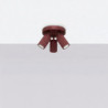 Plafonnier KARBON 3P Bordeaux Sollux | Luminaire Design GU10