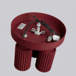 Plafonnier KARBON 3P Bordeaux Sollux | Luminaire Design GU10