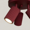 Plafonnier KARBON 3P Bordeaux Sollux | Luminaire Design GU10