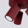 Plafonnier KARBON 3P Bordeaux Sollux | Luminaire Design GU10