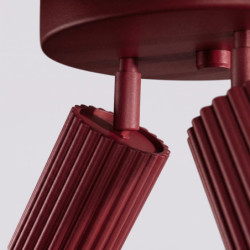 Plafonnier KARBON 3P Bordeaux Sollux | Luminaire Design GU10