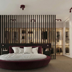 Plafonnier KARBON 3P Bordeaux Sollux | Luminaire Design GU10