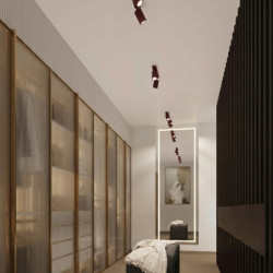 Plafonnier KARBON 3P Bordeaux Sollux | Luminaire Design GU10