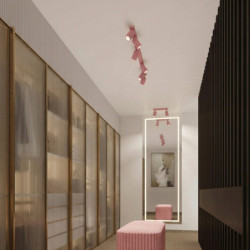 Plafonnier KARBON 10 Rose Sollux | Spot Design GU10