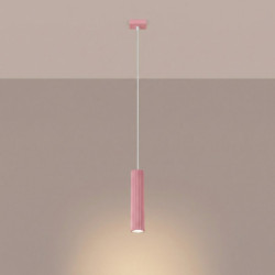 Suspension KARBON 1 Rose Sollux | Luminaire Design GU10