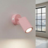 Applique Murale KARBON Rose avec Interrupteur Sollux | GU10