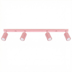 Plafonnier KARBON 4L Rose Sollux | Luminaire Design 4 GU10