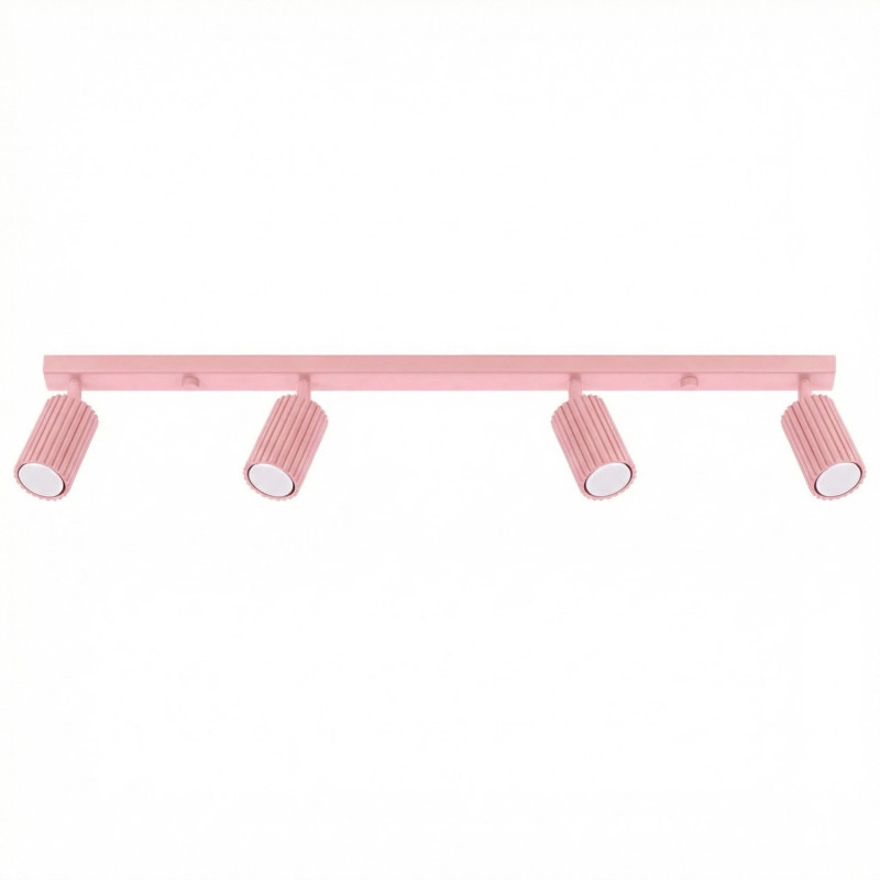 Plafonnier KARBON 4L Rose Sollux | Luminaire Design 4 GU10
