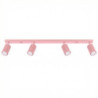 Plafonnier KARBON 4L Rose Sollux | Luminaire Design 4 GU10
