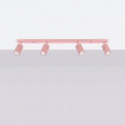 Plafonnier KARBON 4L Rose Sollux | Luminaire Design 4 GU10