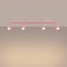 Plafonnier KARBON 4L Rose Sollux | Luminaire Design 4 GU10