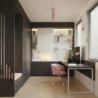 Plafonnier KARBON 4L Rose Sollux | Luminaire Design 4 GU10