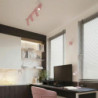Plafonnier KARBON 4L Rose Sollux | Luminaire Design 4 GU10