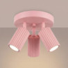 Plafonnier KARBON 3P Rose Sollux | Luminaire Design 3 GU10