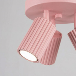 Plafonnier KARBON 3P Rose Sollux | Luminaire Design 3 GU10
