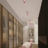 Plafonnier KARBON 3P Rose Sollux | Luminaire Design 3 GU10