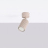 Plafonnier KARBON 1 Taupe Sollux | Luminaire Design GU10