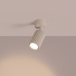 Plafonnier KARBON 1 Taupe Sollux | Luminaire Design GU10