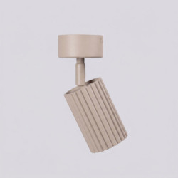Plafonnier KARBON 1 Taupe Sollux | Luminaire Design GU10