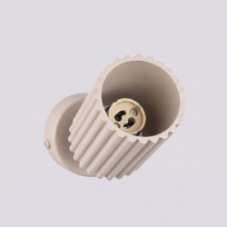 Plafonnier KARBON 1 Taupe Sollux | Luminaire Design GU10