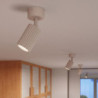 Plafonnier KARBON 1 Taupe Sollux | Luminaire Design GU10