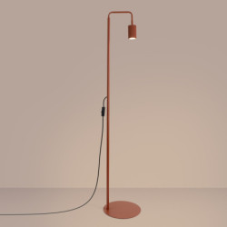 Lampadaire KARBON 1 Ocre Rouge Sollux | Luminaire Design GU10