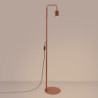 Lampadaire KARBON 1 Ocre Rouge Sollux | Luminaire Design GU10