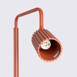 Lampadaire KARBON 1 Ocre Rouge Sollux | Luminaire Design GU10