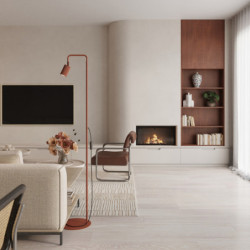 Lampadaire KARBON 1 Ocre Rouge Sollux | Luminaire Design GU10